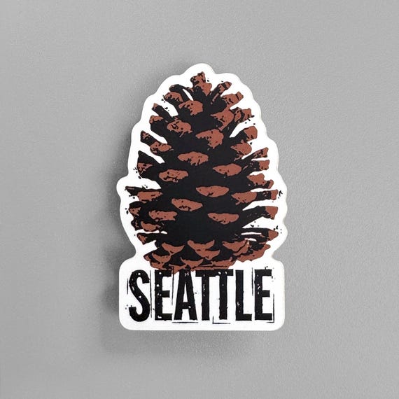 Seattle Pinecone Sticker