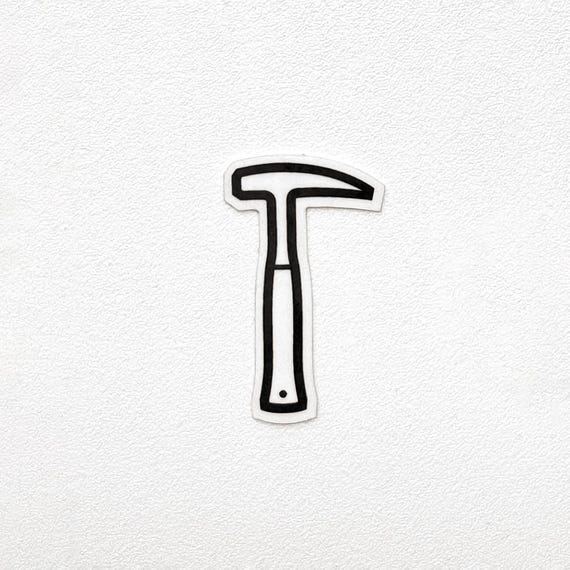 Rock Pick - Clear Geology Pick Sticker