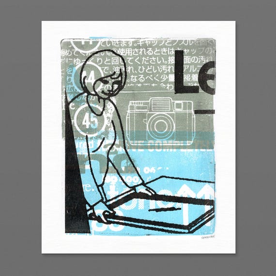 Collage Prints—one of a kind monoprints