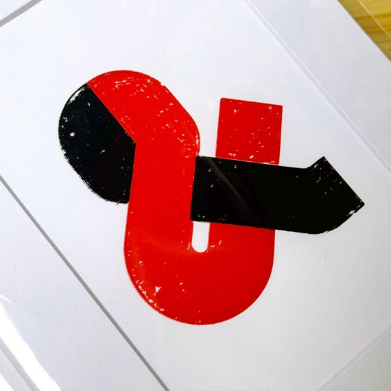 Brutalist Ampersand Mini Screen Print