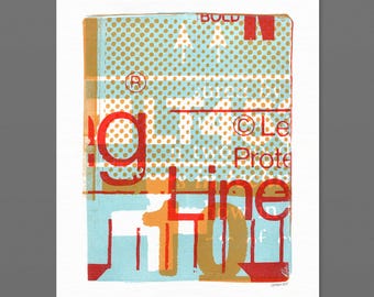 Collage Prints—one of a kind monoprints