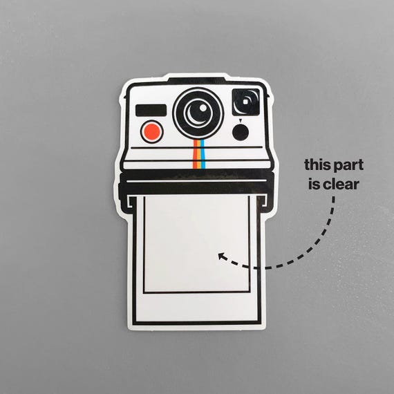 Instant Camera, 3" Sticker