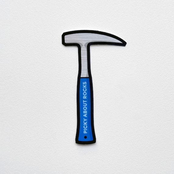 Picky About Rocks - Metallic Geology Pick Sticker