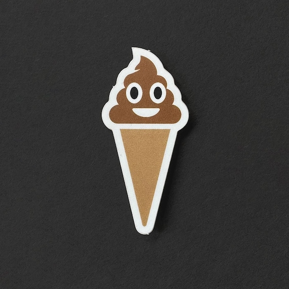 Poop Cream Cone Sticker