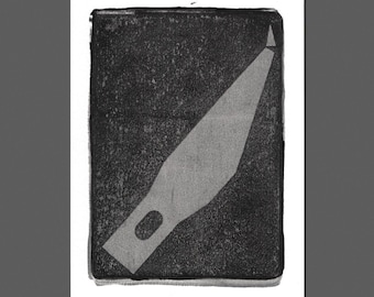 Xacto Blade Prints, 2-Color Prints