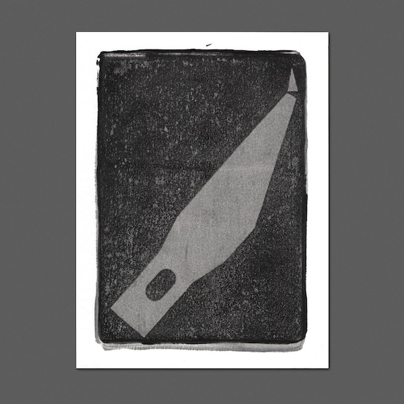 Xacto Blade Prints, 2-Color Prints