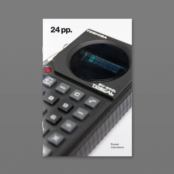 Vintage Pocket Calculators - 24 pp. Zine - Issue 1