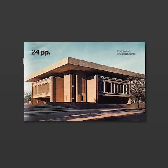 Vintage Postcards of Brutalist Buildings - 24 pp. Zine - Issue 2