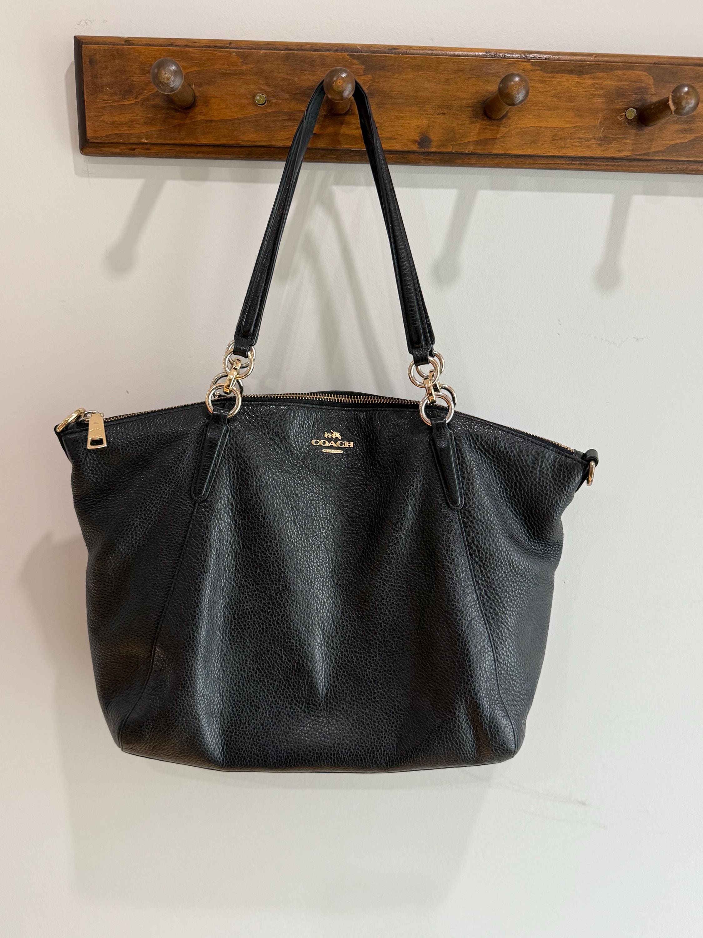 【希少】OLD COACH Dulles Bag leather black 希少】OLD COACH Dulles Bag leather black Coach Leather Black