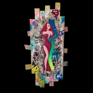 JESSICA RABBIT POP Art dipinto