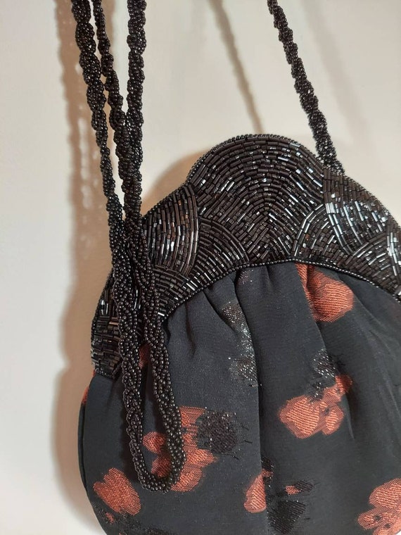 Vintage beaded evening bag purse / Vintage Evening