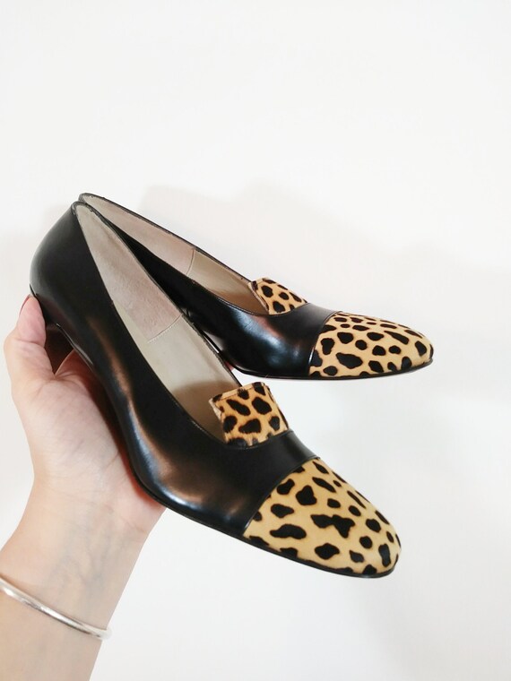 Vintage 60s heels by Palizzio / 60s Cheetah print