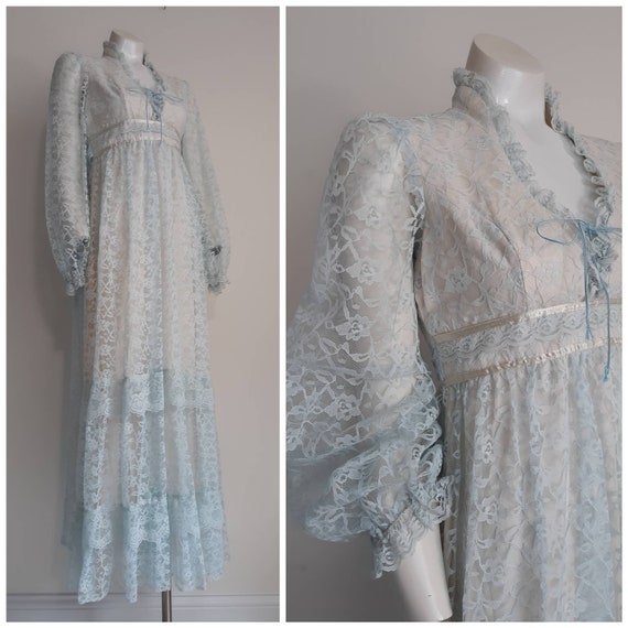 70s prairie dress / 70s does victorian dress inspi