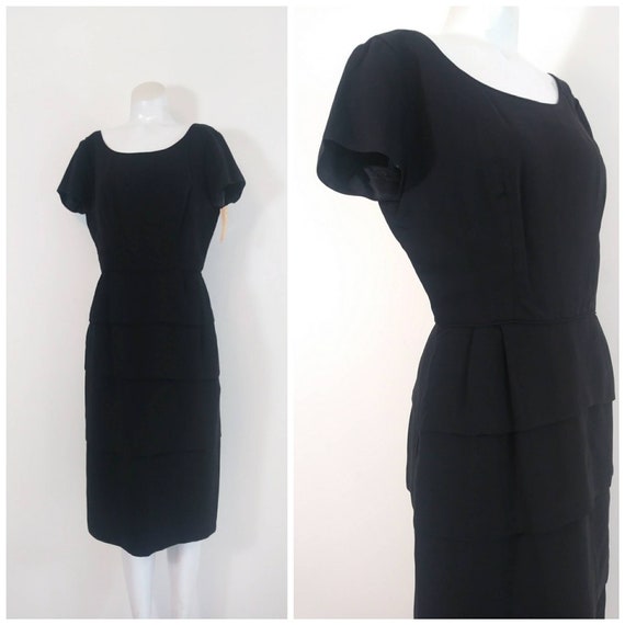 50s Gloria Swanson Dress / 50s Cocktail Dress / Vi