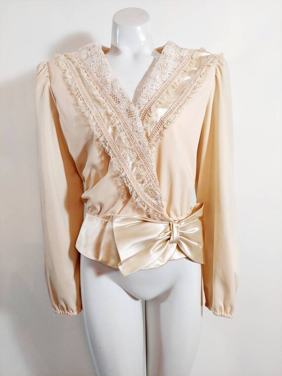 Vintage 70s does Victorian blouse / Gunne Sax ERA