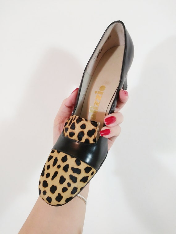 Vintage 60s heels by Palizzio / 60s Cheetah print