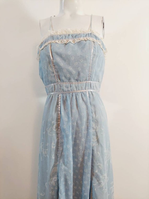 vintage Candi Jones dress  / 70s boho dress / gun… - image 2