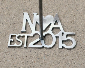 Custom Branding Iron with Date and Initials Wedding ...