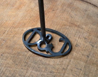 Oval Initial Branding Iron, Custom Brander, Wood Brand