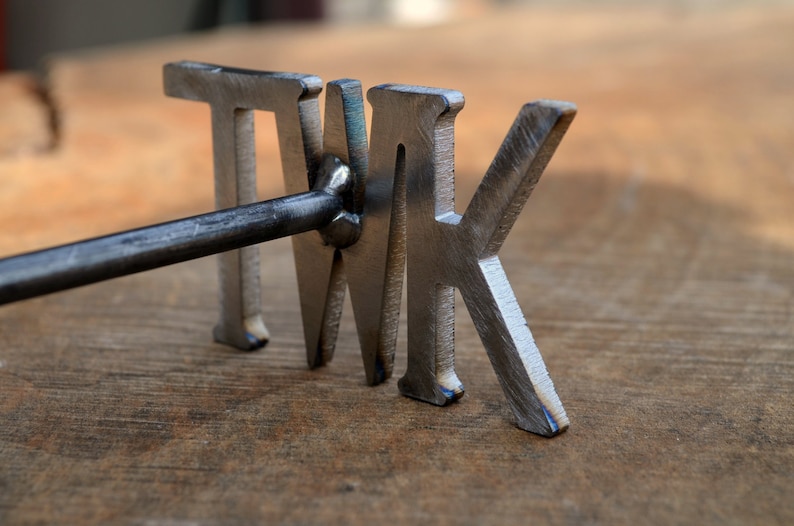 Initial Branding Iron, Choose 2 or 3 letters, numbers, or characters, Christmas Gift image 2