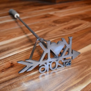 Custom Arrow Initial Year Branding Iron, Wedding Brander, Branding Ceremony