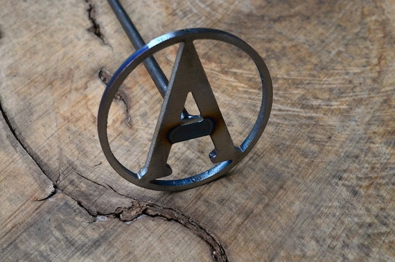 Circle Initial Branding Iron, Custom Brander, Wood Brand, Leather Stamp
