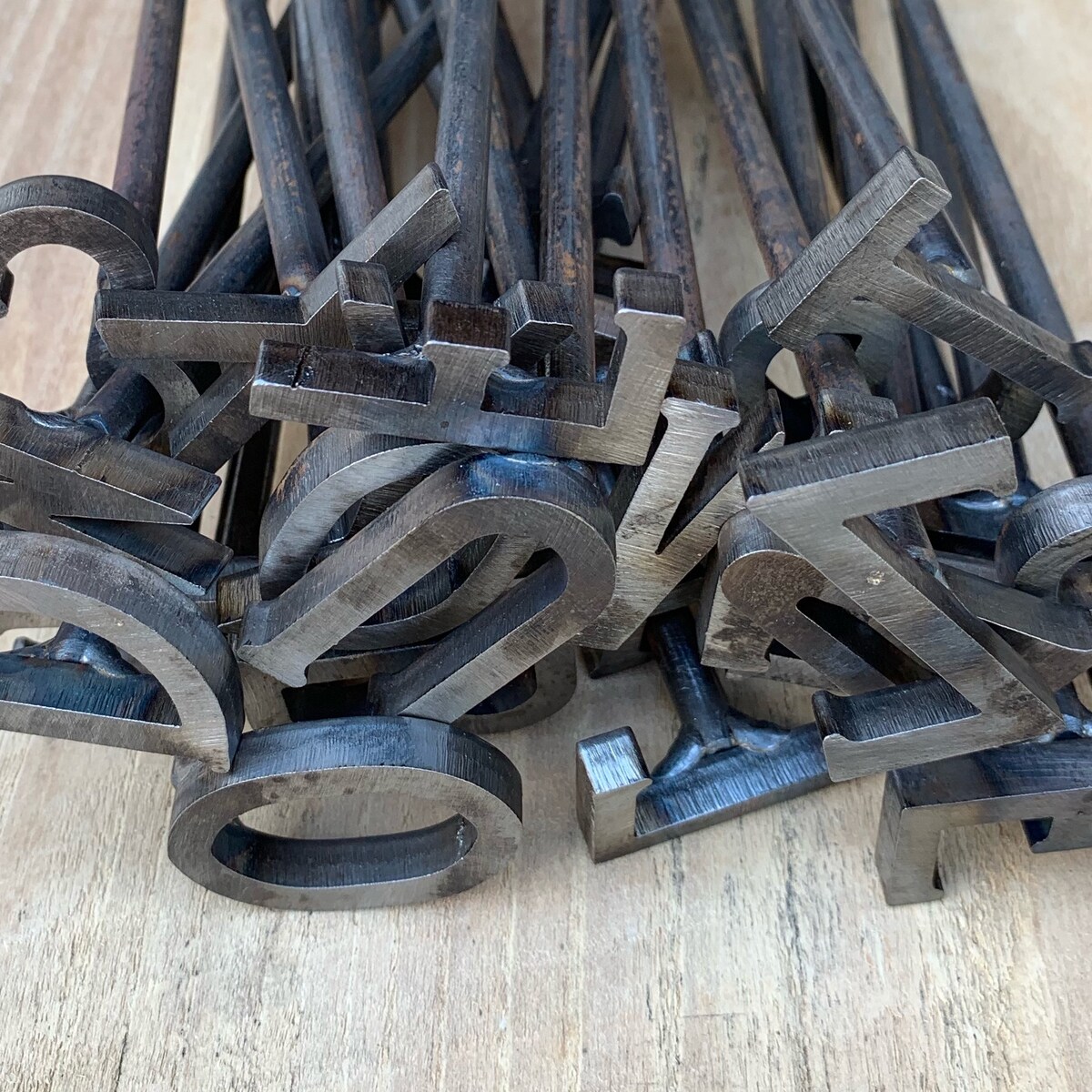 Alphabet and Number Branding Iron Set, Alphabet Stamps, Custom Branding Irons - Etsy