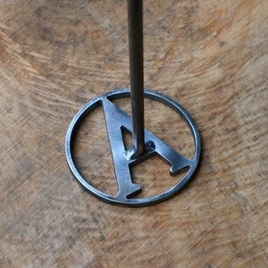 Circle Initial Branding Iron, Custom Brander, Fathers Day Gift image 3