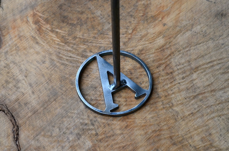 Circle Initial Branding Iron, Custom Brander, Fathers Day Gift image 3