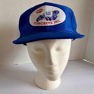 Vintage Trucker Style SnapBack Cap Construction Advertising