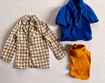 3 PC Vintage Ken Doll Clothes 1970’s  Mod Hair Ken
