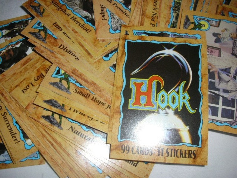 HOOK Trading Cards Vintage Collectible Movie Cards Retro Kids