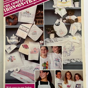 Vintage Book Of Iron On Transfers Crafting