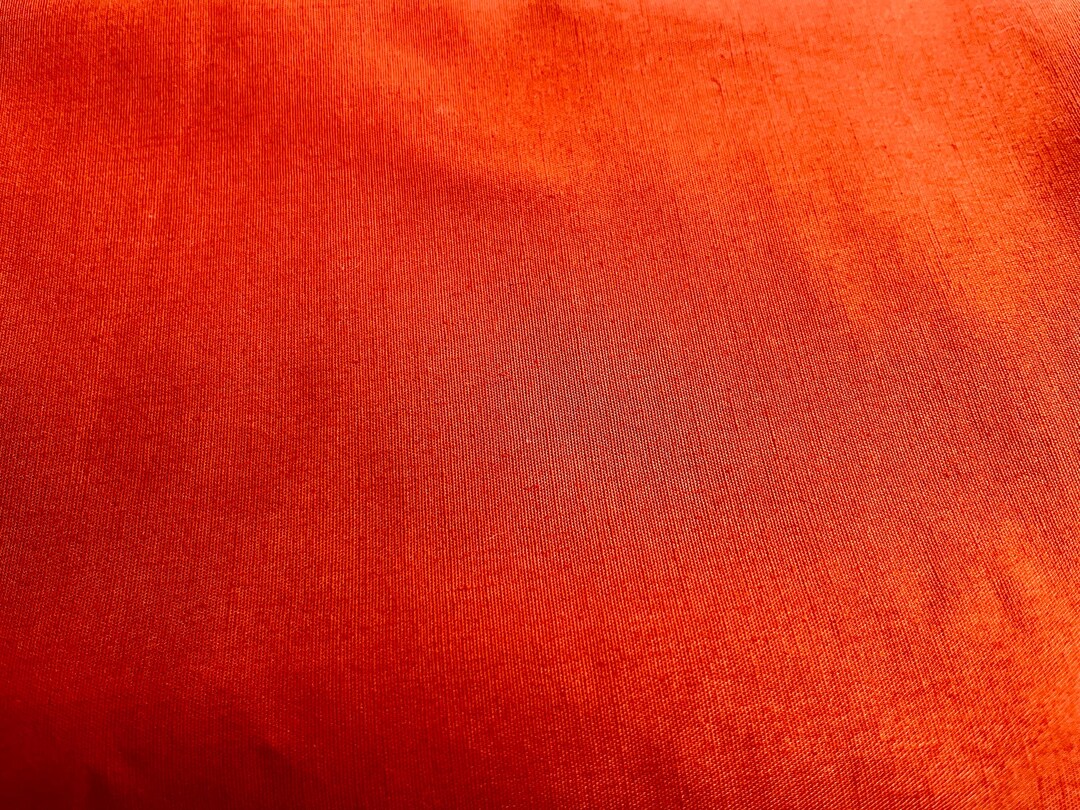 Fabric Yardage Bright Rust Color Fall Holiday Fabric - Etsy