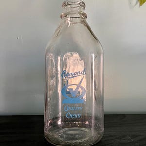 Vintage Glass Esmond Milk Bottle
