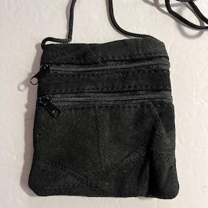 Vintage Mini Suede Leather Pouch