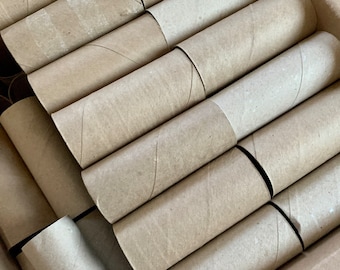 50 CT Salvaged Paper Cardboard TP Tubes Crafting Supplies