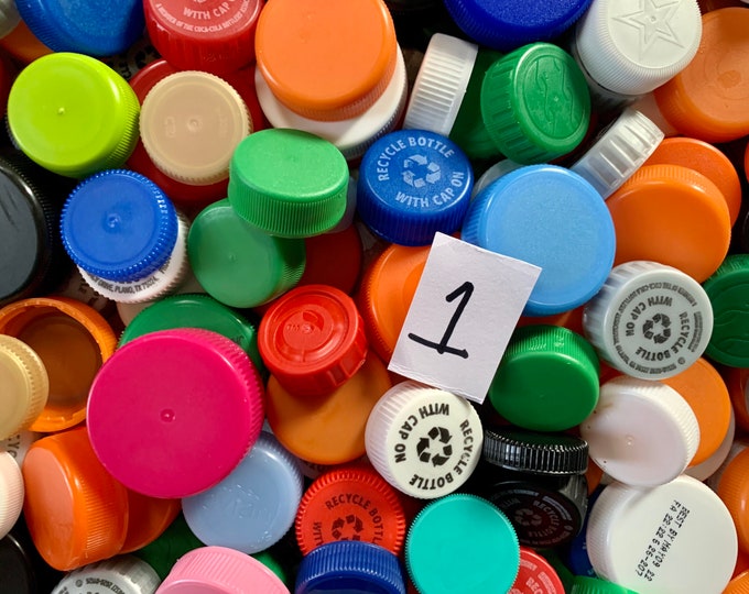 200 Recycled Plastic Bottle Caps for Crafting Etsy
