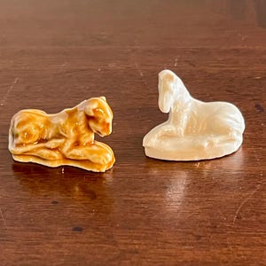 2 CT Vintage Miniature Pottery Figurines England