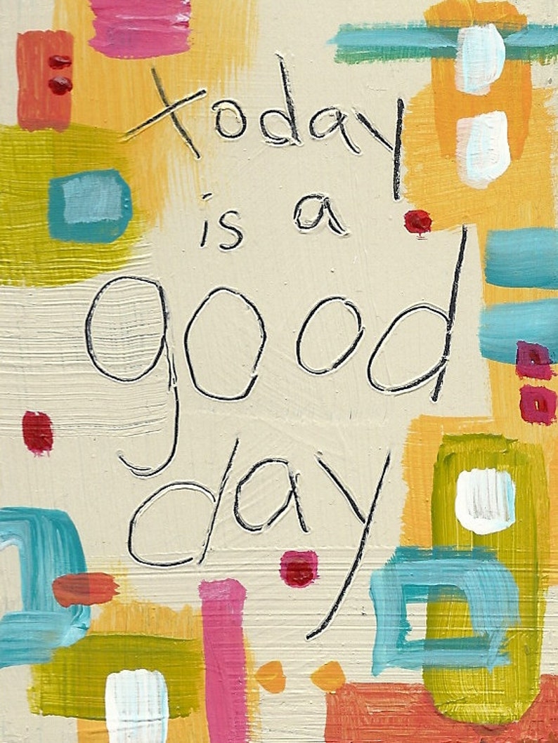 good day rainbow ART CARD ecofriendly image 1