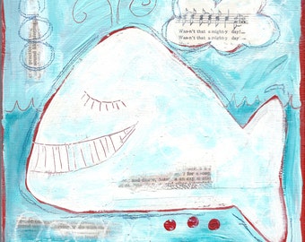 whalesong - ART CARD - ecofriendly