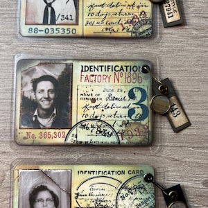 Vintage photo ID No 1 - Tim Holtz inspired.