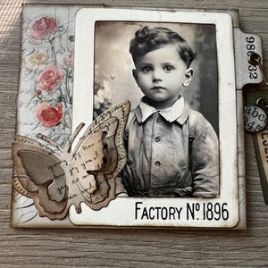 Square Folio No 3  - Tim Holtz inspired.