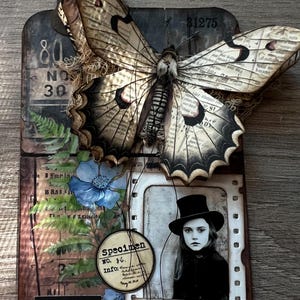 Grunge Tag no 1 - Tim Holtz inspired.