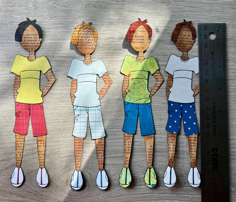 Paper Doll Ruler Billy Paper Doll - Julie Nutting - Etsy