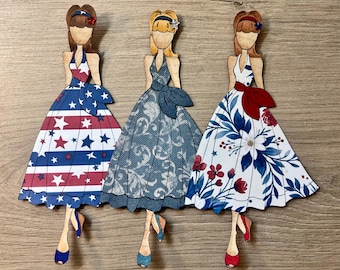 Americana Set 3 Paper Doll - Julie Nutting