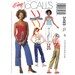Open Back Top, Pants Pattern McCalls 3493 Empire Spaghetti Strap Top Bare Back, Cropped Trousers Juniors Size 11 to 18 UNCUT