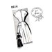 1940s Flared Dress Pattern Mail Order 8614 Mandarin Collar Button Loop Size 13 Junior Vintage Sewing Pattern