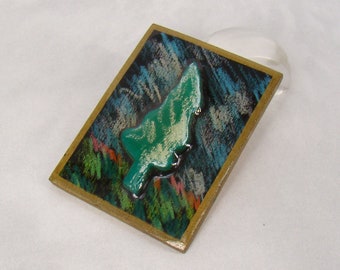 Tree Brooch Abstract Design Wooden Tree - Image Works PLUS a Bonus!