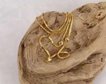Vendome Vintage Heart Necklace Gold & Silver Tone Beauty Coro Plus a Bonus! - H